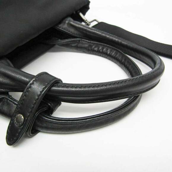 PRADA Black Leather Shoulder Bag